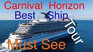 Carnival Horizon - Full Walkthrough - Cruise Ship Tour - Carnval Cruise Lines