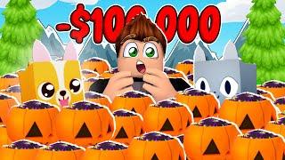 OTWORZYŁEM 100 HALLOWEEN BOXÓW  za 25 000 ROBUX  w PET SIMULATOR X