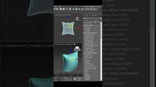 #shorts 3ds max How To Make Realistic Pillow In 3ds Max Using Cloth Modifier