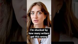 Why do so many writers not know this??