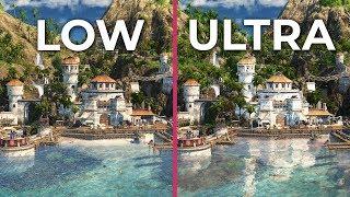 Anno 1800 – PC 4K Low vs. high vs. Ultrahigh Graphics Comparison