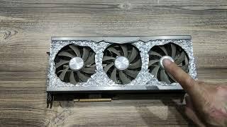 Установка медных пластин Palit 3070 ti GameRock oc