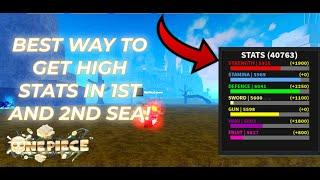 HOW TO GET MAX STATS FAST IN 2ND SEA AND 1ST SEA IN AOPG!!