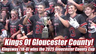 Kingsway 15 Washington Twp. 4 | HS Boys Lacrosse | 2025 Gloucester Co. Cup | M. Conklin 4 Goals!