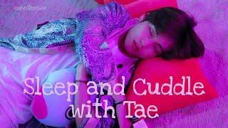 [V ASMR] Sleeping and Cuddling with Taehyung on a cold rainy night ️ + kisses and hugs (1 hour)