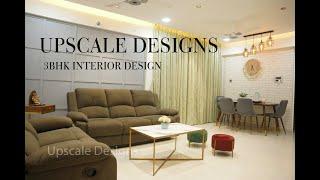 3BHK Flat Interior Design, Pune | Premium Interior Design | Wagholi | Upscale Designs | 3BHK | Pune