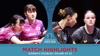 Odo/Yokoi vs Bakhyt/Romanovskaya | Match Highlights | #ITTFWorlds2025