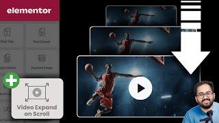 Elementor - Expand Video on Scroll with GSAP Scrolltrigger