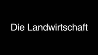 Die Entwicklung der Landwirtschaft