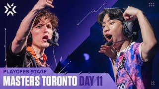 PRX vs WOL / G2 vs FNC — 마스터스 토론토 — 플레이오프  — 결승직행전, 하위조 준결승 — 11일차