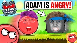 ADAM GETS ANGRY In RED BALL 4! (FUNNY IPAD GAME!)