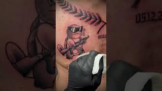 squirtle pokemon tattoo- short video #animeink #animetattoo