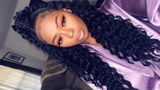 BRAIDLESS Crochet Long Deep Twist | HALF UP HALF DOWN | ULTIMA DALVA PROTEIN HAIR | Ft Ebonyline