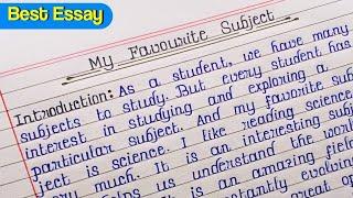 Essay on My Favourite Subject | My Favourite Subject Essay Science in English