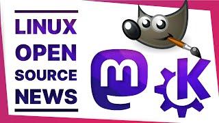 Mastodon explodes, GIMP scam, KDE tiling: Linux + Open source news
