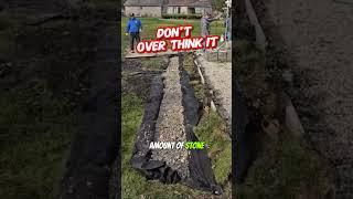 How to Build a French Drain System That Uses Less Stone