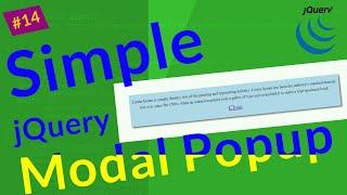 Show Modal Popup Window Using jQuery || JQuery Modal Popup  || Ujjwal Technical Tips