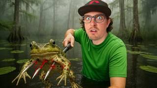 $0 vs $100 Bullfrog Hunting Challenge!