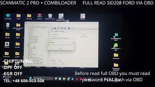 SCANMATIC 2 PRO COMBILOADER READ FULL SID208 FORD VIA OBD