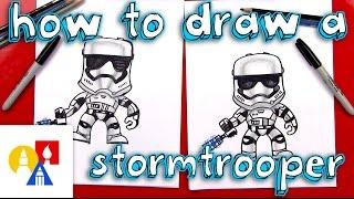 How To Draw A Stormtrooper FN-2199 (Toy Giveaway)