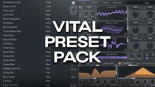 FREE VITAL PRESET PACK 20+ PRESETS FOR VITAL VST | WEST COAST, TRAP, RNB, HIPHOP