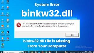 How To Fix binkw32.dll Error? #binkw32dll #error #errors #dll #dlldownload #windows #system