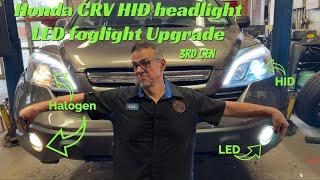 Honda CRV HID/LED  headlight/foglight Upgrade.