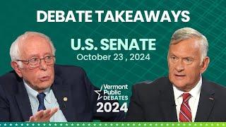 Highlights: Vermont U.S. Senate candidates 2024 general election debate