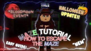 MAZE GUIDE | HALLOWEEN OBBY | TVL2 BLOODMOON UPDATE  | ROBLOX