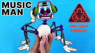 Music Man (FNaF Security Breach) with clay | Clay Kamilla Tutorial. *how to make*
