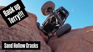 Awesome Sand Hollow Cracks! Rear Steer Rock Crawlers