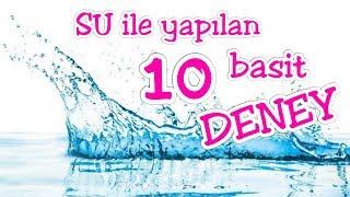 SU ile Yapılan 10 Basit DENEY // Eğlenceli Etkinlik ve Deneyler