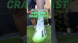 adidas X crazyfast Sizing Guide #adidasfootball #footballboots #shorts