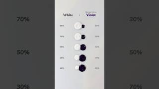 White + Quinacridone Violet Color Blending Shades #colormixing #painting #artvideo #colors #shorts