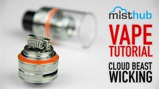 The SMOKTech TFV8 Cloud Beast RBA Wicking Tutorial