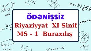 XI Sinif MS - 1 Riyaziyyat (Buraxılış). Quizend tətbiqi