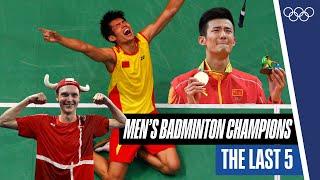  The last five individual badminton winners! 