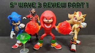 Review! Sonic 3 Movie Jakks 5" Wave 3 Super Shadow, Flames Of Disaster Knuckles & Sonic W/ Emerald