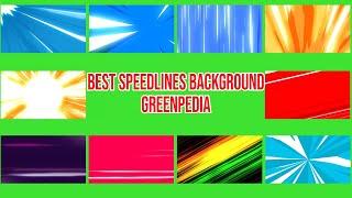 FREE NEW Speed Lines Backgrounds Pack Green Screen || by Green Pedia