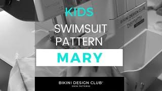 Learn how to sew Kids Swimsuit pattern Mary * DIY BIKINI * KIDS SEWING PATTERNS