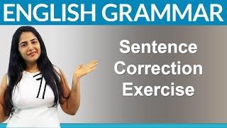 Find 10 Mistakes - English Sentence Correction Exercise