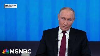 NBC News questions Vladimir Putin at yearly conference