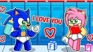 BULLY Has a Crush On BABY SONIC in Roblox!