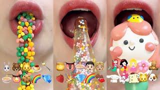 asmr 1HOUR EMOJI FOOD CHALLENGE MUKBANG 1시간 이모지 챌린지 먹방 모음집 eating sounds