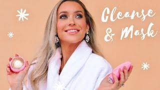 MY 2 STEP CLEANSE & MASK ROUTINE | FOREO SWEDEN UFO 2 FULL REVIEW!