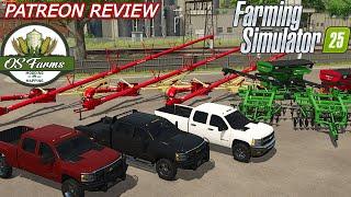 OS FARMS FS25 PATREON MOD REVIEW (DURAMAX PLOW AUGER AND MORE?) | Mod Reviews | Farming Simulator 25