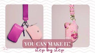 Trendy Designer inspired card pouch keychain DIY sewing tutorial