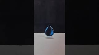 Waterdrop drawing 2D Vs 3D