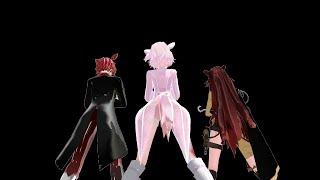 [MMD x FNAF] Gentleman - Mangle, Foxy, fem!Foxy
