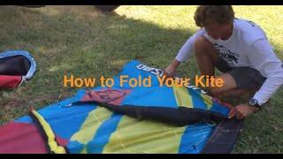 Kiteboarding: How to fold your kite.